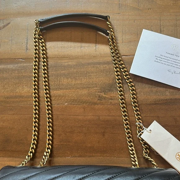 Tory Burch Kira Chevron Convertible Purse/ Bag - Picture 4 of 16